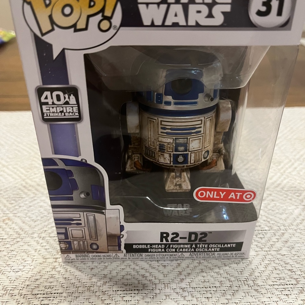 Funko Pop #31 R2-D2 Figure - Blue and White